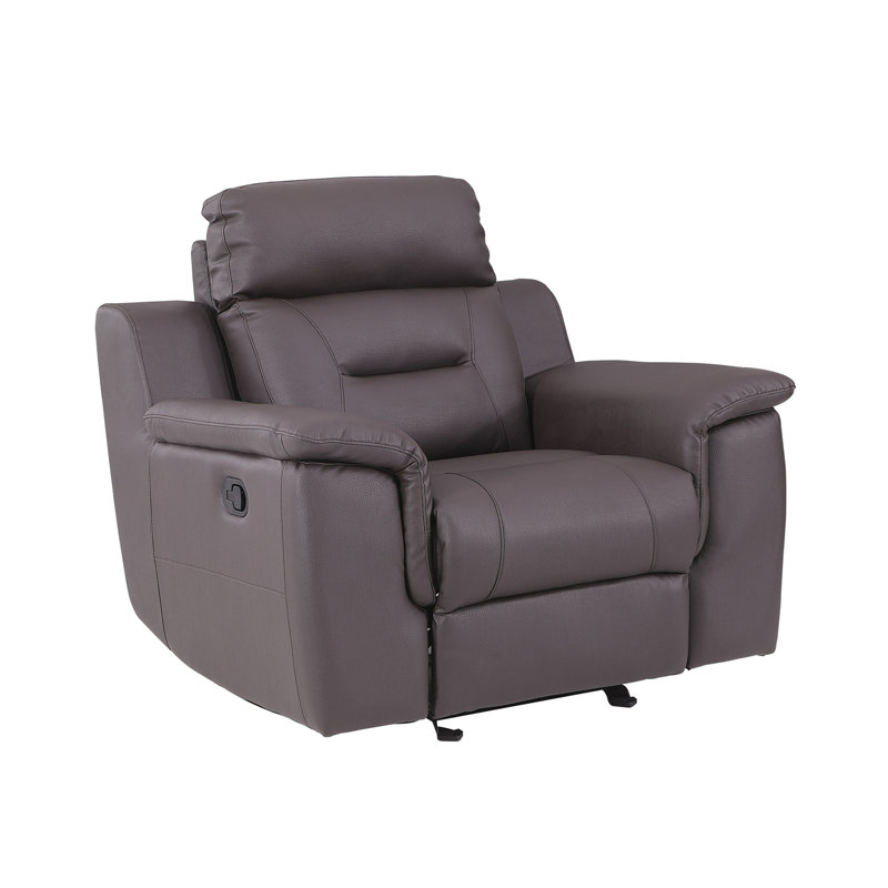 Fauteuil inclinable moderne en cuir Air, Brun