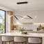 2-Light Black LED Dimmable Kitchen Island Pendant with Remote & App Control