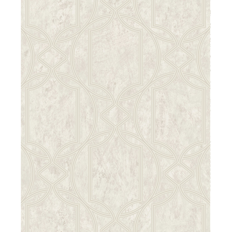 Tranquility Geometric Vinyl Wallpaper Roll, Beige