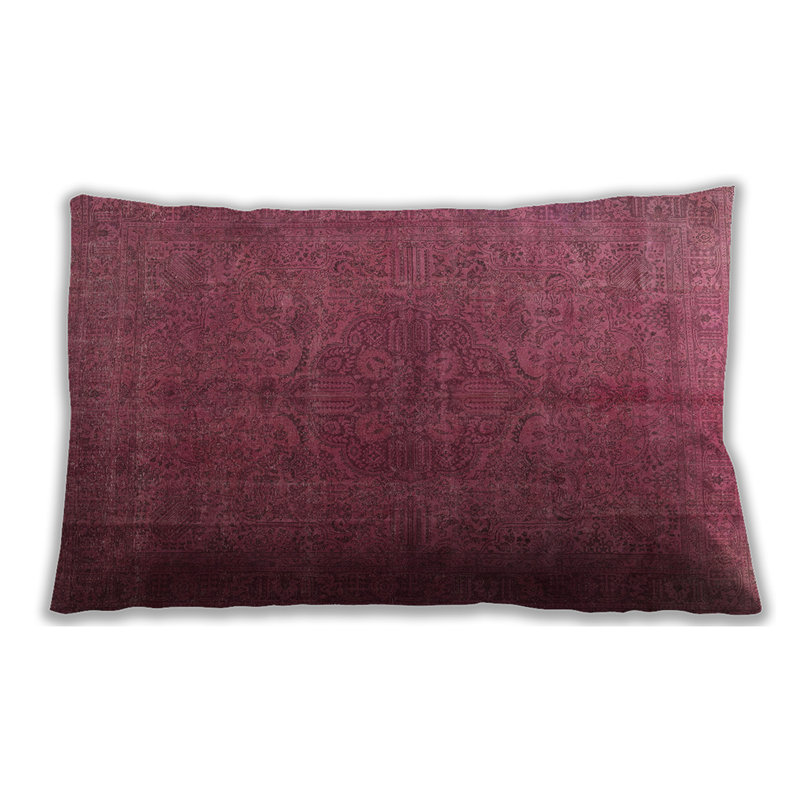 Floral Throw Pillow, Microsuede