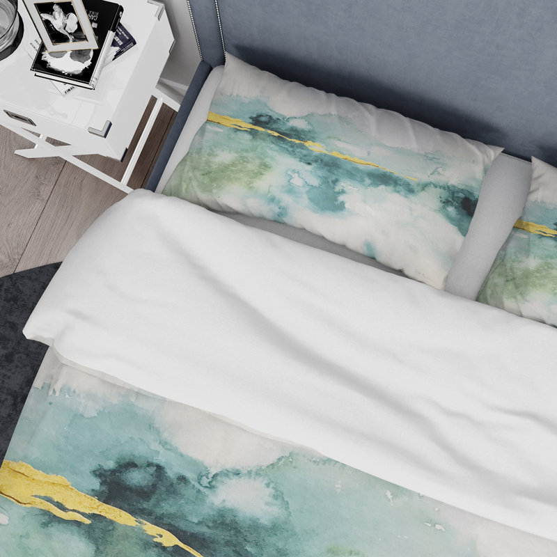 Ensemble de housse de couette abstrait - Microfibre moderne et contemporain