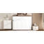 Lit escamotable simple avec 3 tiroirs, blanc