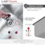 Évier de cuisine en acier inoxydable à simple cuve à montage simple 9 po Soria-131083457