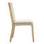 2 chaises de salle à manger - structure en bois massif, dossier canné, assise rembourrée avec coussin, outils d'assemblage requis inclus de deux, attachés