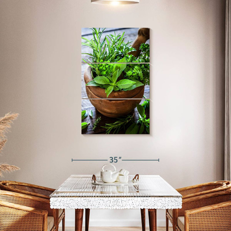 Yarlin Crushing Herbs, 38" H x 24" W