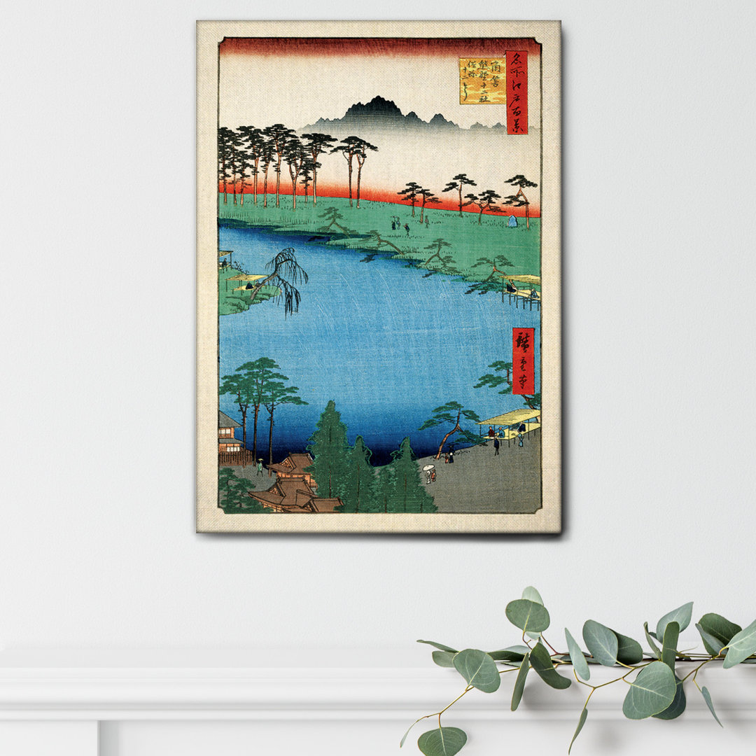 Leinwandbild Santuario Di Kumanojunisha von Utagawa Hiroshige