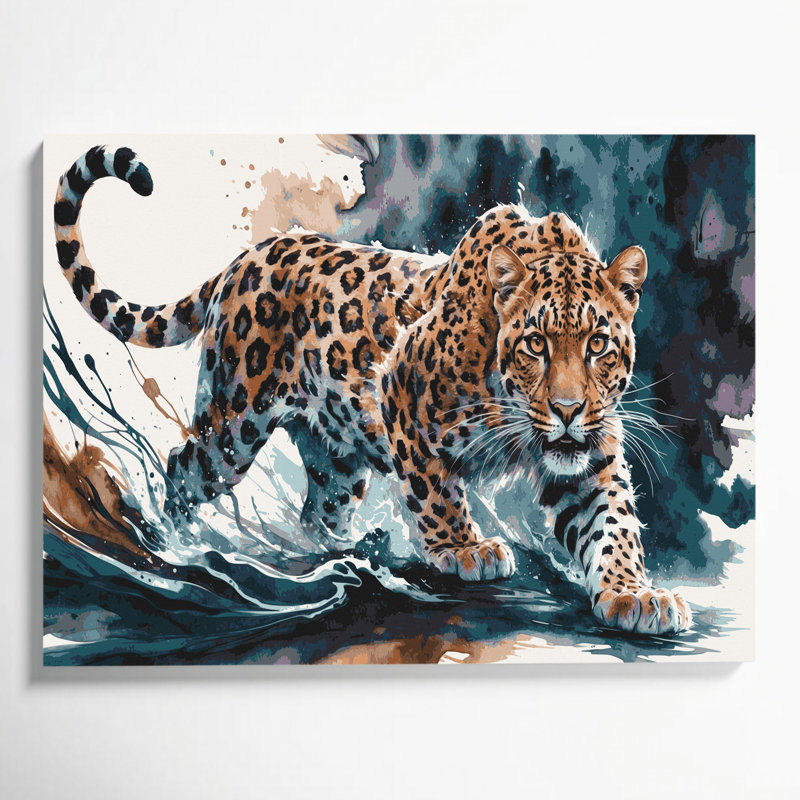 Art mural sur toile Big Cats, H 20 po x l 24 po