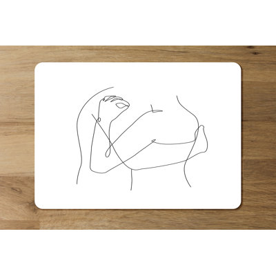 Dragoo Wood Abstract Rectangle Placemat