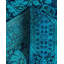 Tapis unique bleu / mauve surteint de 4 pi 2 po x 6 pi 3 po Overdyed
