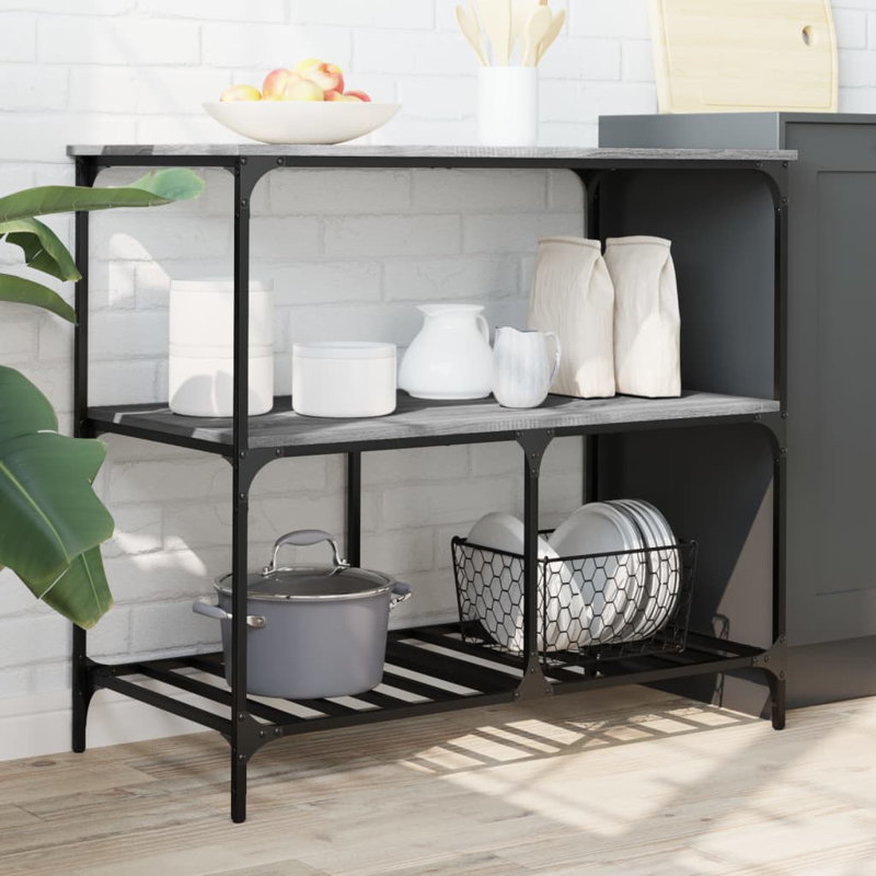 Ohler Metal Bar Cart, Grey Sonoma
