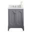 Queen 24" Single Bathroom Vanity Set with Mirror-1172789666