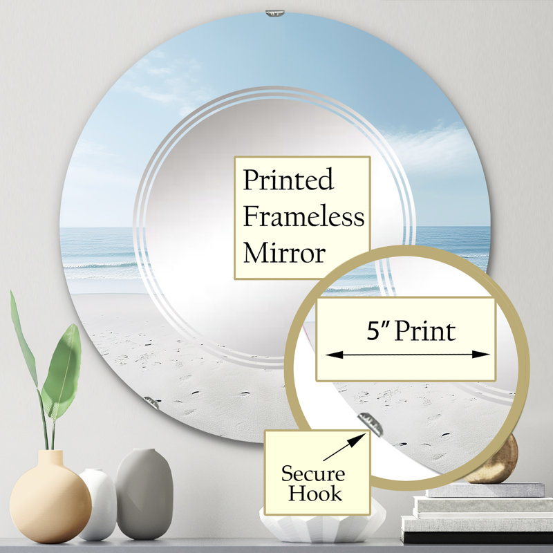 Durdham - Miroir mural rond, 24 po x 24 po