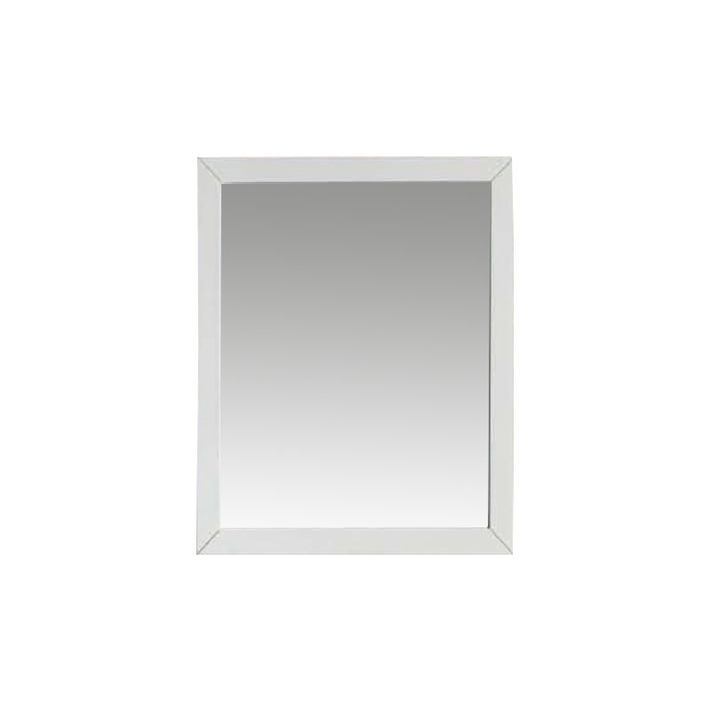Siegle Wood Wall Mirror, Beige White