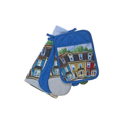 IH Casadécor Polyester Potholder & Oven Mitt Set