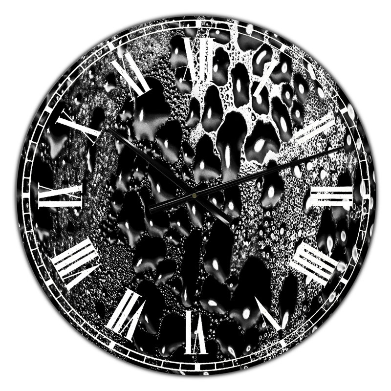 Horloge murale abstraite abstraite surdimensionnée 15, Surdimensionné