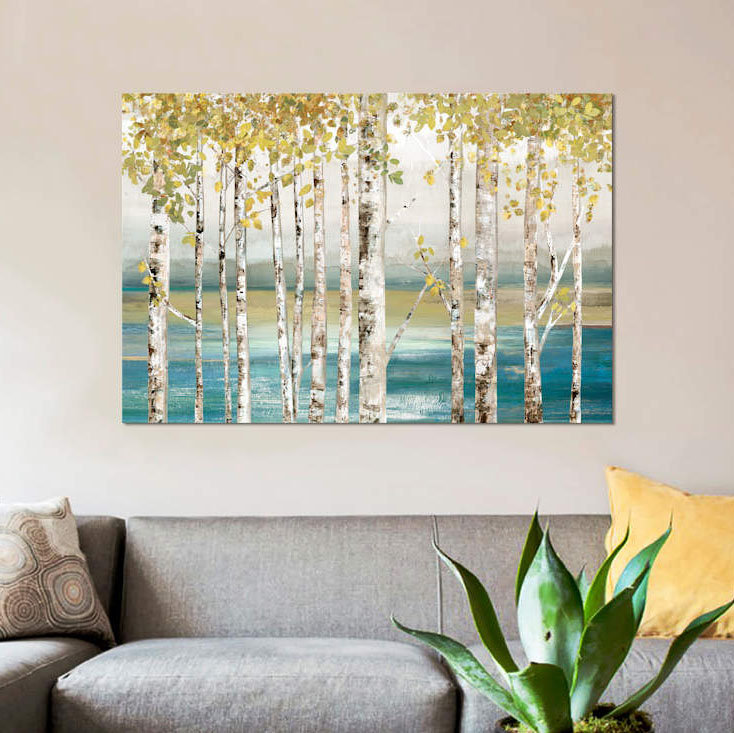 «Down By The River I» par Allison Pearce - impression sur toile tendue, H 18 po x l 26 po x P 1,5 po, Toile tendue