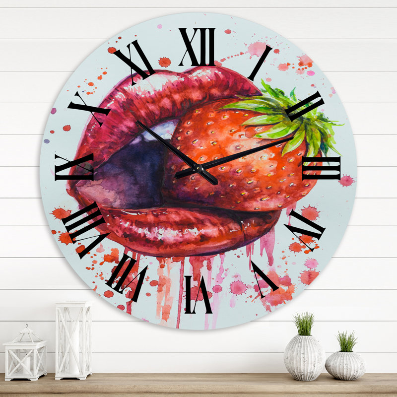 Horloge murale rouge, Extra Small