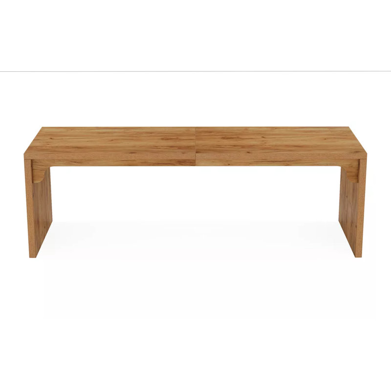 Bureau d'ordinateur 78,7 "extra-long pour 2 personnes, grand poste de travail moderne en bois pour bureau à domicile, double bureau et table d'écriture, brun campagne