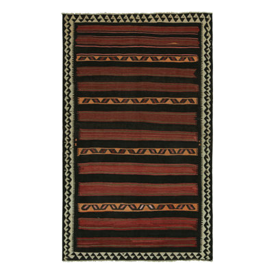 One-of-a-Kind 6'2" X 10'2" 1950s Wool Area Rug