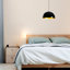Lustre de style scandinave, 30 x 30 cm (11,8 x 11,8 pouces), hauteur: 43,7 pouces | Corps en fer, douille E27 (40 W maximum), IP20, finition blanche élégante | Parfait pour le salon, la salle à manger et le vestibule-1691217969-1691217968