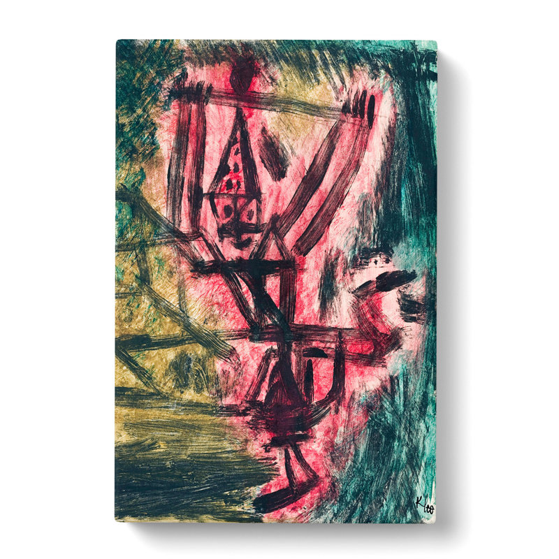 Fire Clown by Paul Klee - Wrapped Canvas Painting, 76cm H x 50cm W x 3cm D