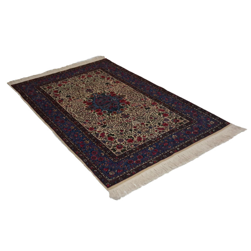 Tapis beige unique de 4 pi x 6 pi Berardinelli