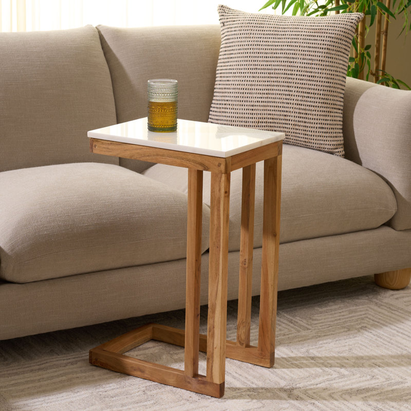 Table d'appoint en marbre Zinaida