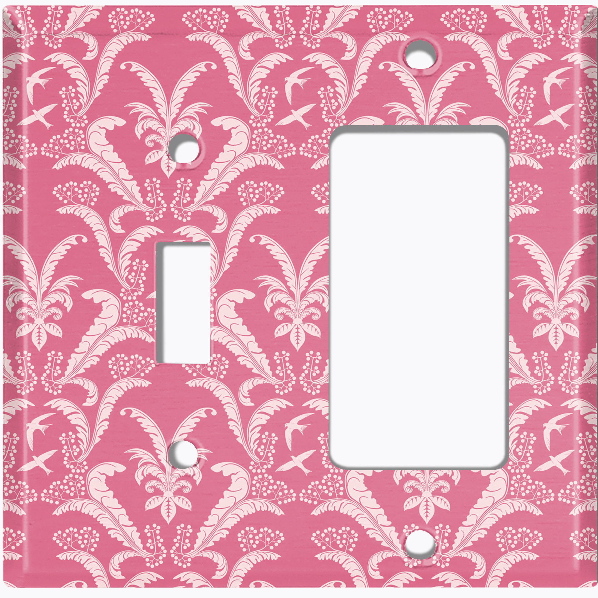 Ocean Pastel Retro Mermaid Core 1-Gang Duplex Light Switch Plate Cover - Decorative Wall Plate For Nursery, Kids Room, Bedroom, Bathroom Decor