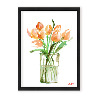 'Tulips No.3' Framed Print Wall Art