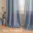 Linen Blended Textured Semi-Sheer Grommet Curtains - 37"/52" Widths Semi-Private & Light-Filtering Linen-Style Panels for Bedroom -299404351-299404358