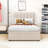 Lit plateforme simple tapissier avec système de rangement-1668682182