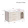 Francess 39.4'' Single Bathroom Vanity with Faux Marble Top