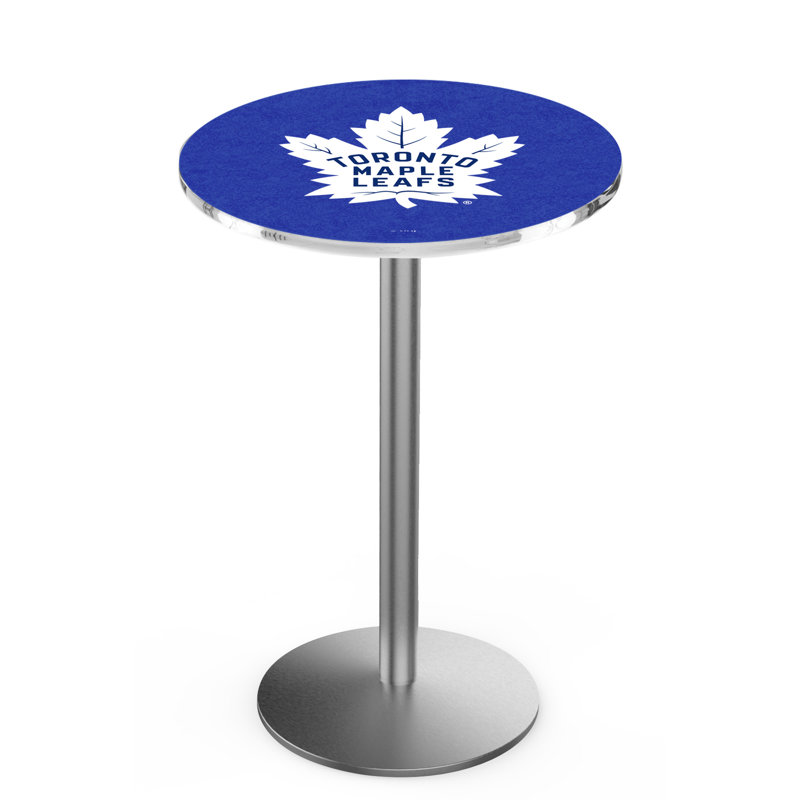 Table bistro NHL, Acier inoxydable, Toronto Maple Leafs
