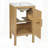 Bathroom Cabinet with Storage, Small Space Solution with Ceramic Sink, Adjustable Shelf, Soft-Closing Hinges
