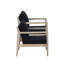 Chaise d'extérieur en bois d'acacia avec coussins Amina-1723461278
