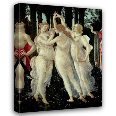 Astoria Grand Botticelli, Sandro Gallery Wrapped Canvas Art Titled: Le tre Grazie (detail of Primavera)