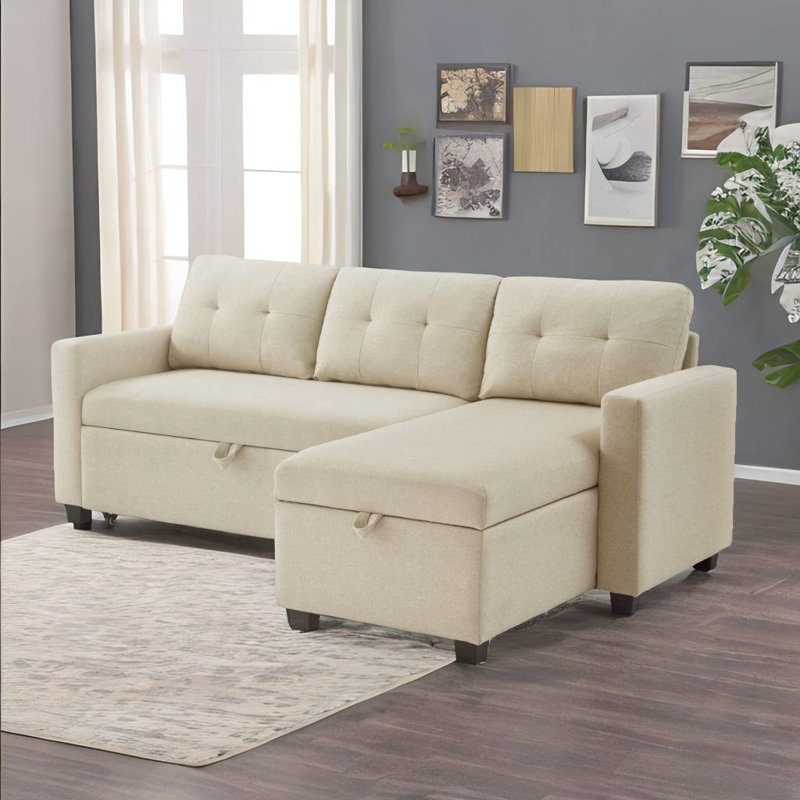 Canapé modulaire Morphew, Lin beige
