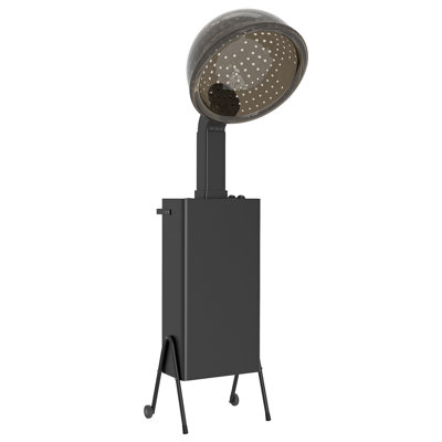 Professional Portable Hooded Salon Dryer 1000W with Stand & Removable Wheels, 60-Minute Timer, Temperature Adjustable
