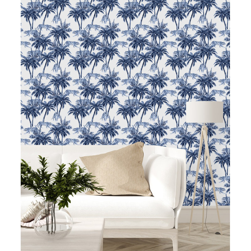 Beecham Pre-Pasted Floral Wallpaper Roll