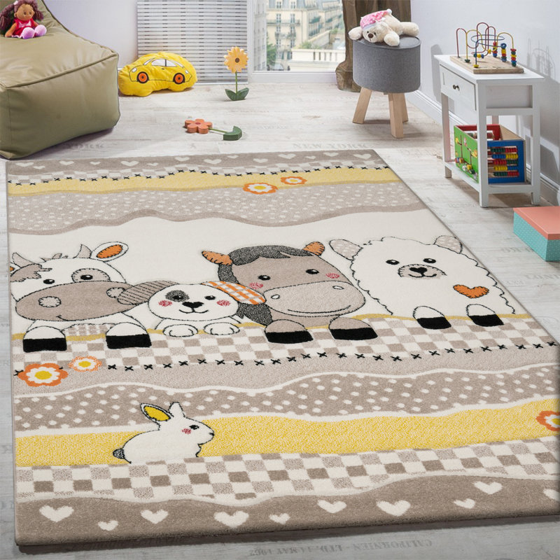 Croker Beige Rug, Rectangle 140 x 200cm