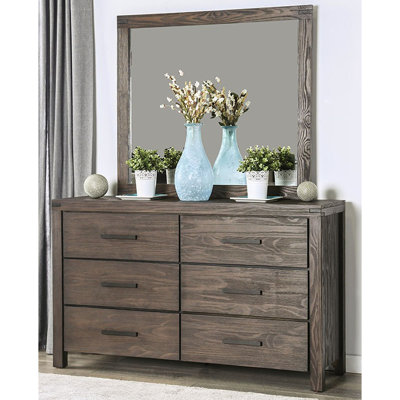 Commode double 6 tiroirs avec miroir Kawanis