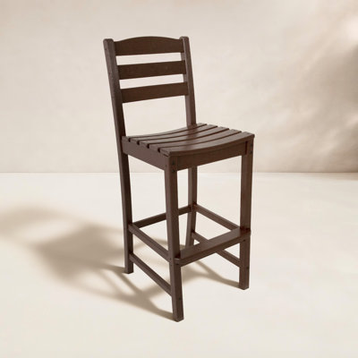 POLYWOOD® La Casa Café Armless Patio Bar Stool