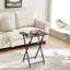 Table d'appoint 2 pièces avec plateau de télévision pliable et sans assemblage-342330358