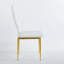 Ensemble de 4 chaises, chaise couleur, siège blanc-206972003-206972060