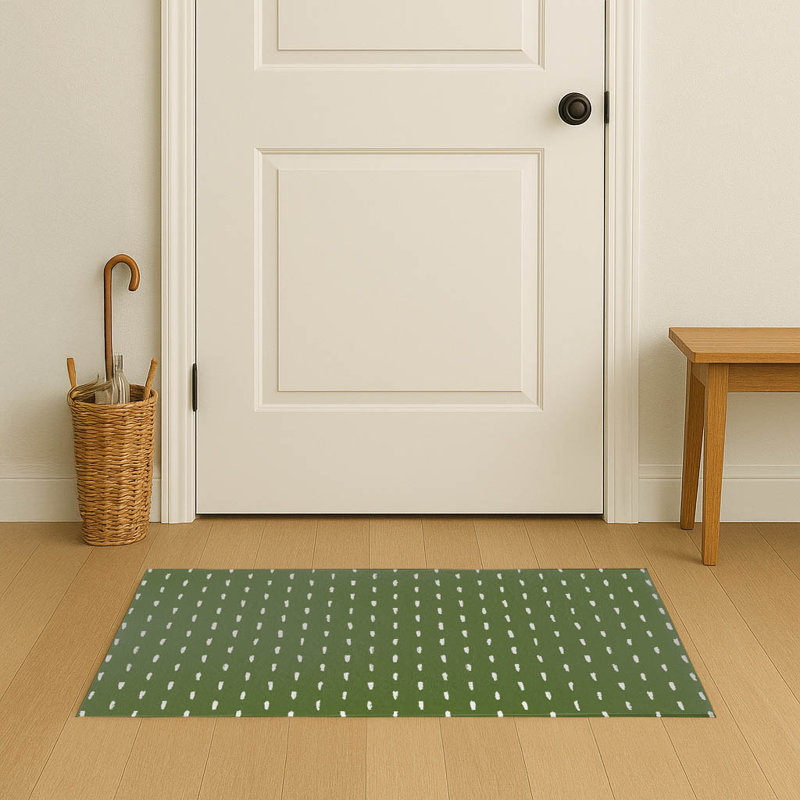 Paillasson Long Drop, Vert olive, L 84 po x L 60 po
