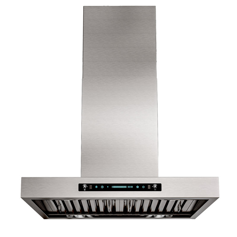 Hotte de cuisine murale à conduit 30 pouces 900 pi³ / min en acier inoxydable avec contrôle à 4 vitesses et contrôle tactile avec lumières DEL