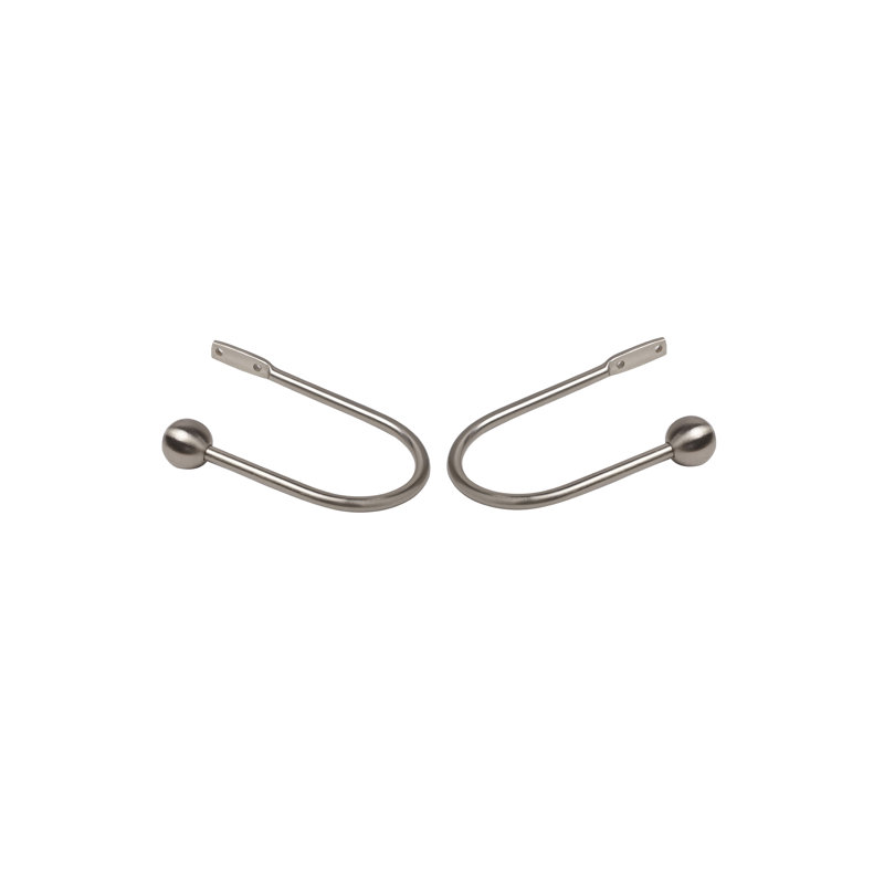 Bucharest 17.5cm Curtain Holdback, Satin Silver