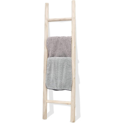 Fully Assembled 57" Wooden Blanket Ladder