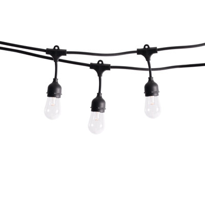 Leonor Outdoor 12 - Bulb 24'' Plug-in LED Globe String Light