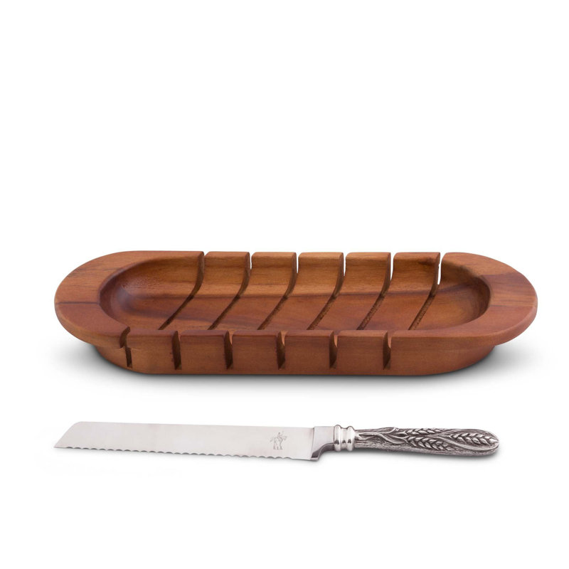 Vagabond House Harvest Acacia Wood Bread Board
